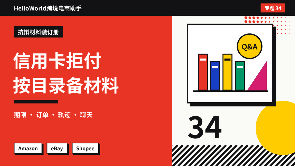 买家发起信用卡拒付（Chargeback）怎么办？HelloWorld跨境电商助手准备抗辩材料的步骤