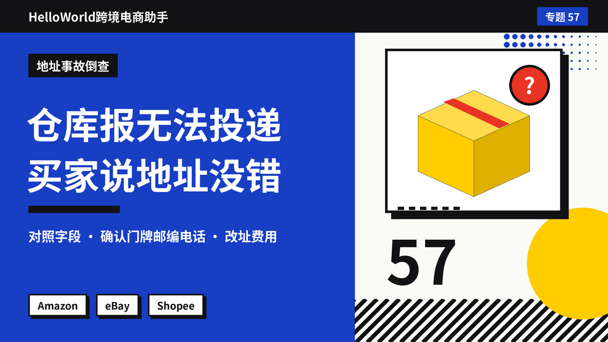 仓库回传“地址无法投递”，买家坚称地址没错？HelloWorld跨境电商助手核对地址的步骤